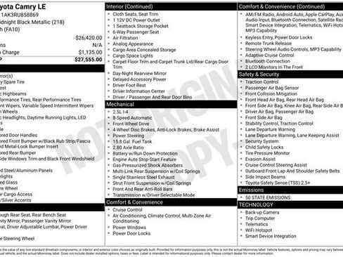 Used 2024 Toyota Camry LE image 20
