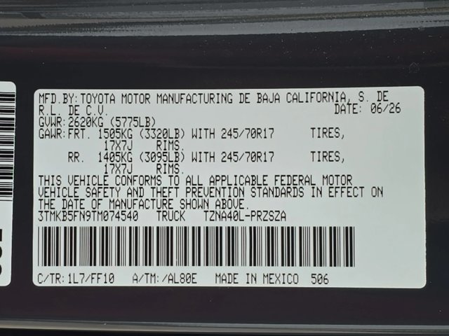 Used 2026 Toyota Tacoma SR5 RWD image 23