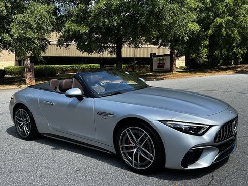 Certified 2024 Mercedes-Benz SL 55 AMG 4MATIC w/ Manufactur Interior Package image 2