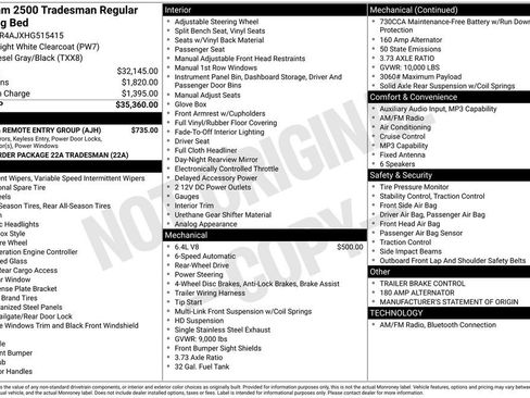 Used 2017 RAM 2500 Tradesman w/ Power & Remote Entry Group image 12