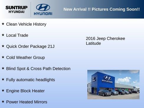 Used 2016 Jeep Cherokee Latitude w/ Safety/Convenience Group AWD/4WD image 3