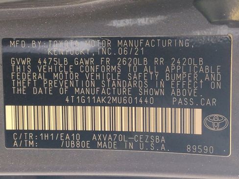 Used 2021 Toyota Camry SE FWD image 33