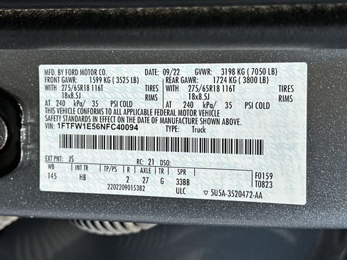 Used 2022 Ford F150 Lariat AWD/4WD image 28