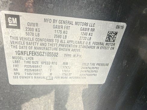 Used 2016 Chevrolet Equinox LT w/ Convenience Package AWD/4WD image 13