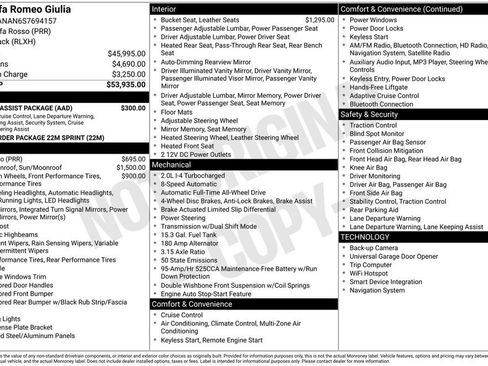 New 2025 Alfa Romeo Giulia AWD w/ Driving Assist Package image 6