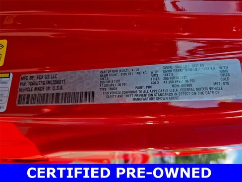 Certified 2021 Jeep Gladiator Overland w/ Popular Equipment Package image 35