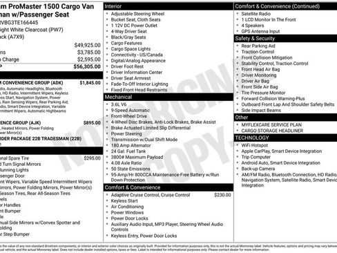 New 2026 RAM ProMaster 1500 w/ Premium Convenience Group image 7