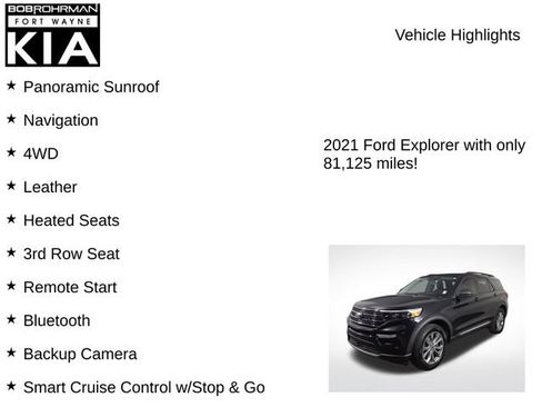 Used 2021 Ford Explorer XLT w/ Equipment Group 202A AWD/4WD image 8