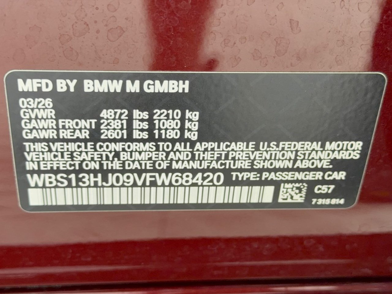 Used 2027 BMW M3 w/ Executive Package RWD image 31