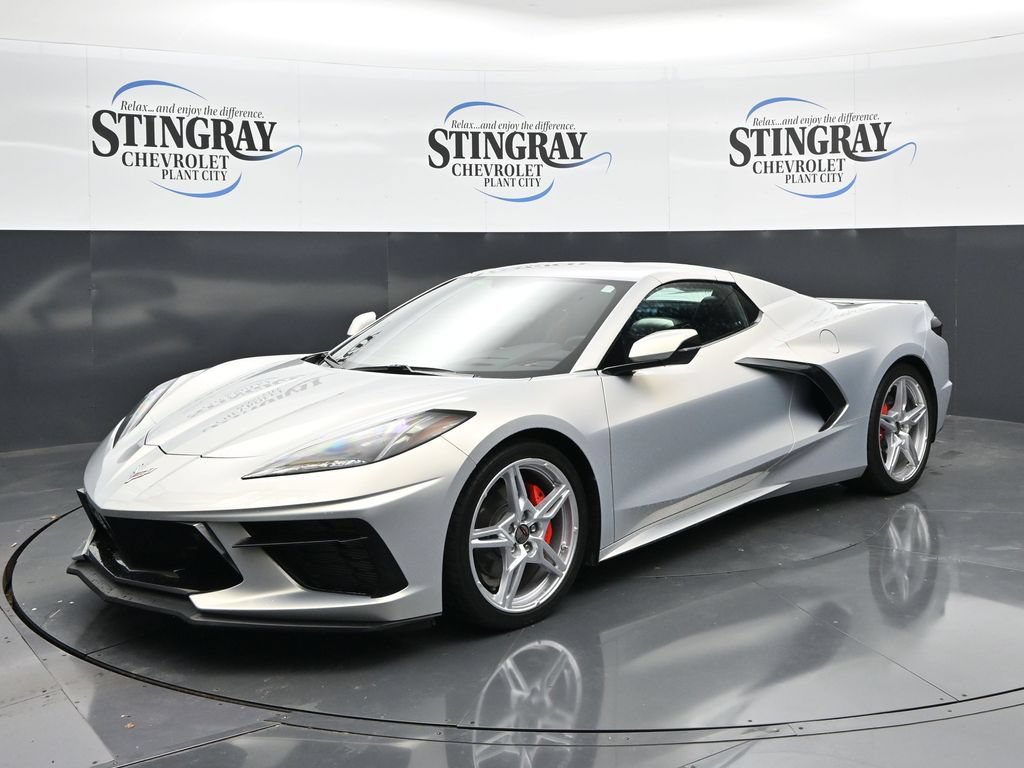 Certified 2023 Chevrolet Corvette Stingray Preferred Conv w/ Chrome Exterior Badge Package RWD image 3