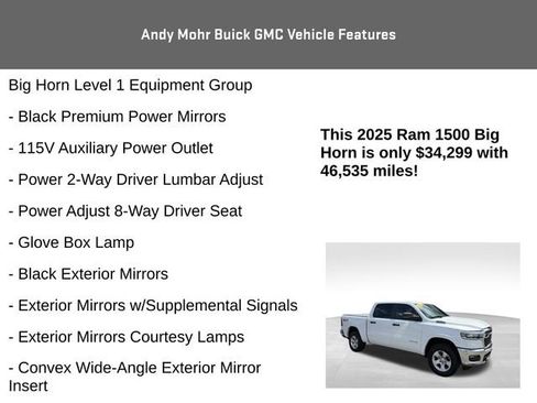 Used 2025 RAM 1500 Big Horn AWD/4WD image 12
