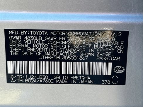Used 2013 Lexus GS 350 w/ F Sport Pkg RWD image 18