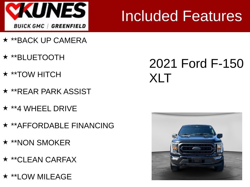 Used 2021 Ford F150 XLT w/ Equipment Group 302A High AWD/4WD image 2