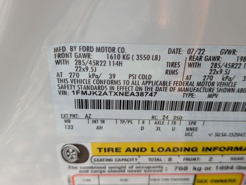 Used 2022 Ford Expedition Max Limited AWD/4WD image 15