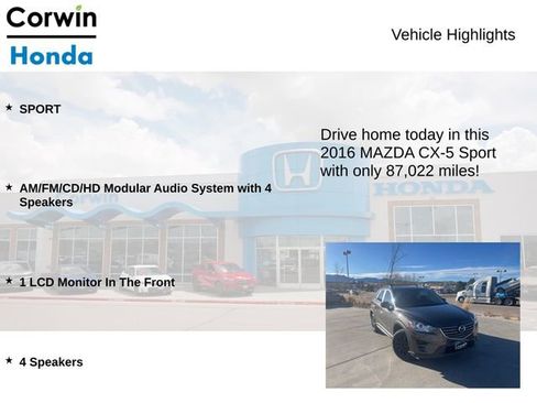 Used 2016 MAZDA CX-5 Sport image 6