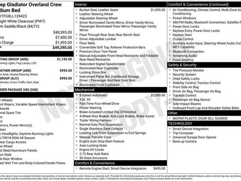 Used 2020 Jeep Gladiator Overland w/ LED Lighting Group image 32