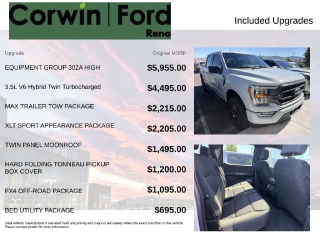 Used 2023 Ford F150 XLT w/ Equipment Group 302A High AWD/4WD image 3