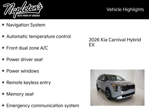 New 2026 Kia Carnival EX image 15