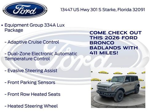 New 2026 Ford Bronco Badlands AWD/4WD image 20