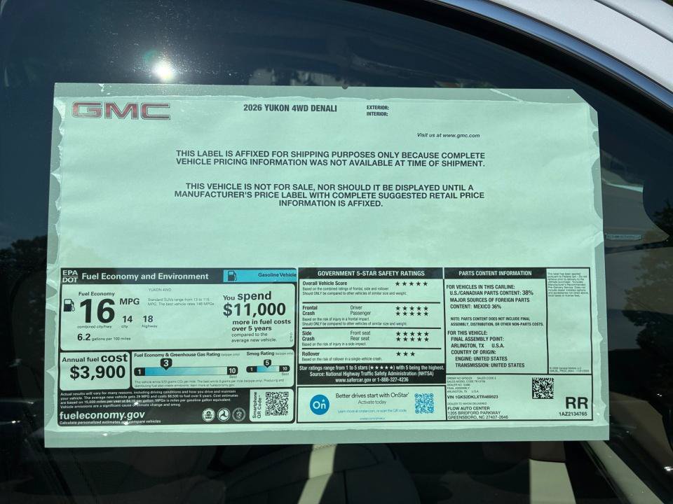 New 2026 GMC Yukon Denali w/ Denali Reserve Package AWD/4WD image 32
