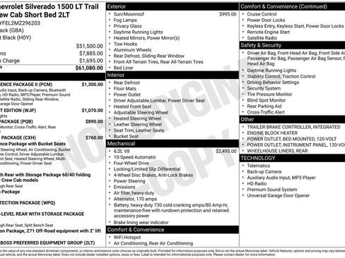 Used 2021 Chevrolet Silverado 1500 LT Trail Boss w/ Convenience Package II AWD/4WD image 3