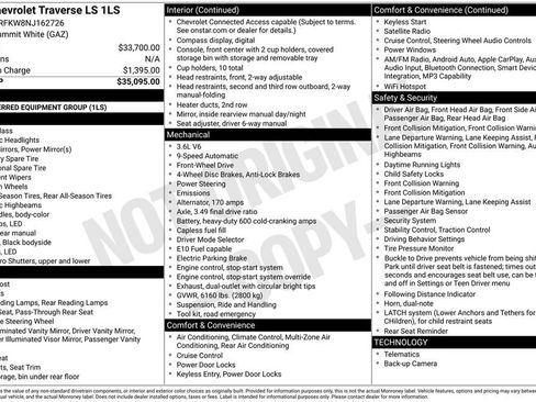Used 2022 Chevrolet Traverse LS image 11