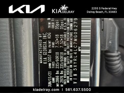 Certified 2021 Kia Sorento S w/ Panoramic Sunroof Package FWD image 36