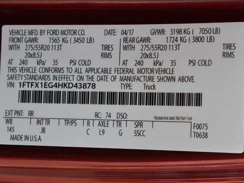 Used 2017 Ford F150 XLT w/ Equipment Group 301A Mid AWD/4WD image 33