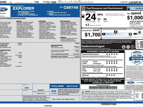 Used 2020 Ford Explorer XLT w/ Equipment Group 202A image 5