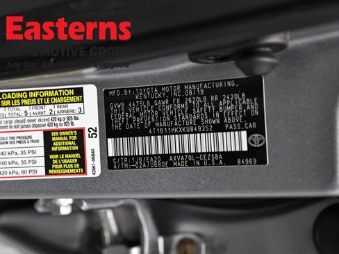 Used 2019 Toyota Camry SE FWD image 35
