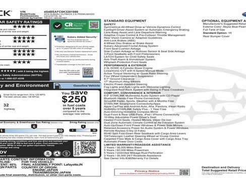 Used 2019 Subaru Outback 2.5i Premium image 4