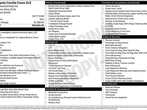 Used 2023 Toyota Corolla Cross XLE image 7