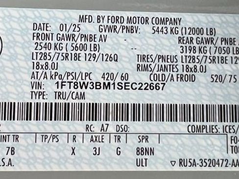 Used 2025 Ford F350 Platinum w/ Tremor Off-Road Package AWD/4WD image 61