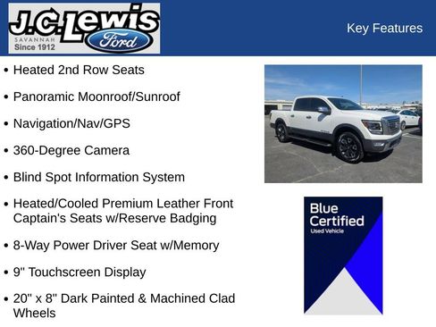 Used 2024 Nissan Titan Platinum Reserve w/ Moonroof Package image 37