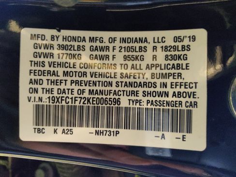 Used 2019 Honda Civic EX-L image 33