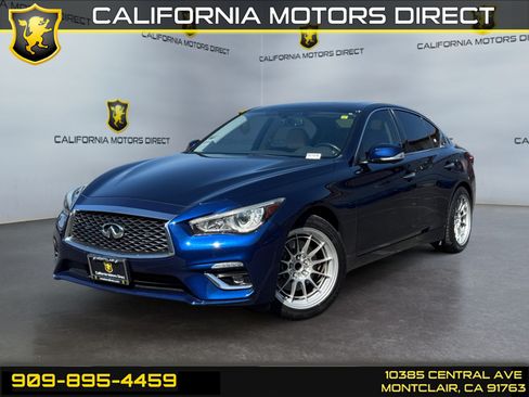 Used 2021 INFINITI Q50 Luxe w/ Seat & Sound Package RWD image 1
