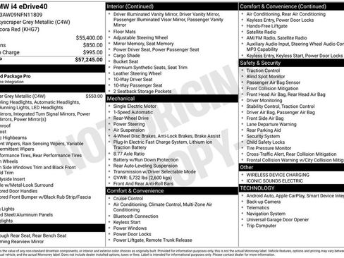 Used 2022 BMW i4 eDrive40 RWD image 6