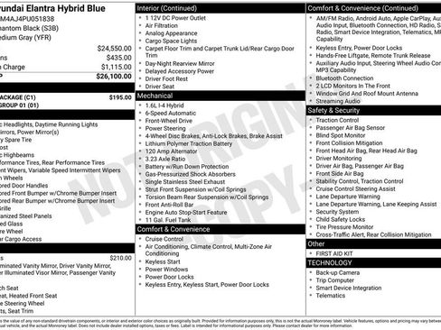 Certified 2023 Hyundai Elantra Blue w/ Cargo Package image 36