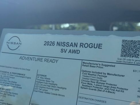 New 2026 Nissan Rogue SV w/ Cold Weather Package image 23