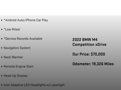 Used 2022 BMW M4 xDrive Competition w/ Executive Package AWD/4WD image 18