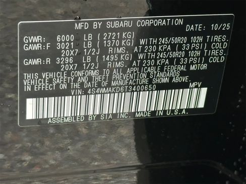 New 2026 Subaru Ascent Touring image 29