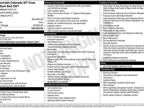 New 2026 Chevrolet Colorado W/T RWD image 37