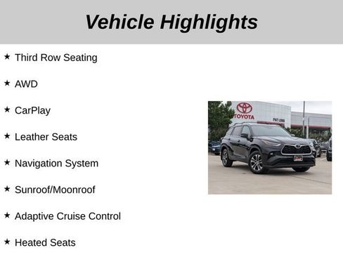 Used 2023 Toyota Highlander XLE AWD/4WD image 5
