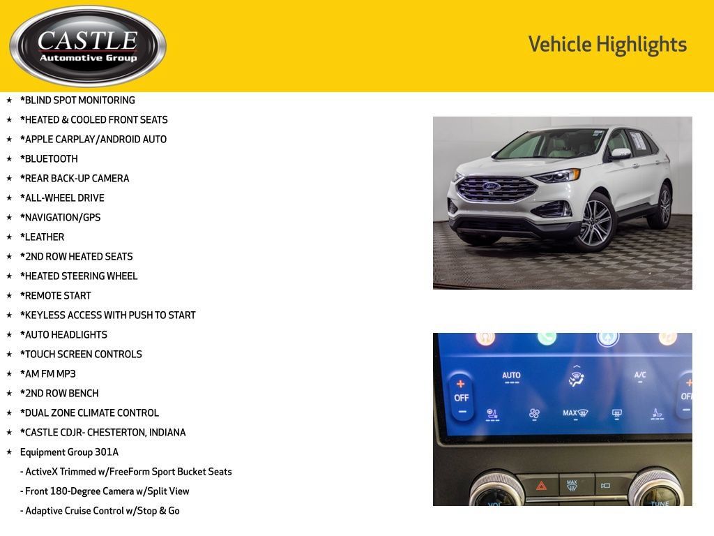 Used 2024 Ford Edge Titanium w/ Equipment Group 301A AWD/4WD image 3