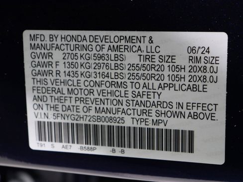 Used 2025 Honda Pilot Touring image 45