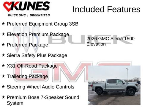 New 2026 GMC Sierra 1500 Elevation w/ Elevation Premium Package image 3
