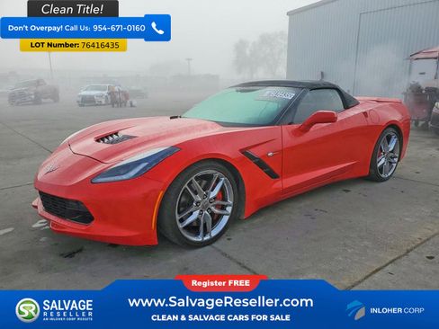 Used 2014 Chevrolet Corvette Stingray Convertible w/ 2LT Preferred Equipment Group image 1