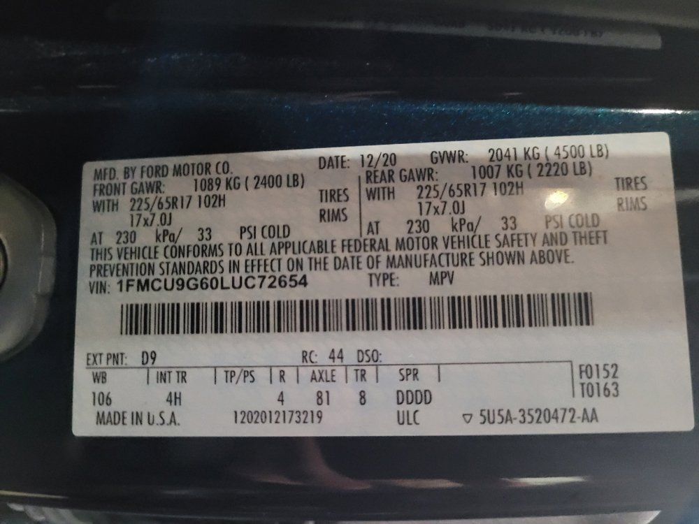Used 2020 Ford Escape SE AWD/4WD image 33