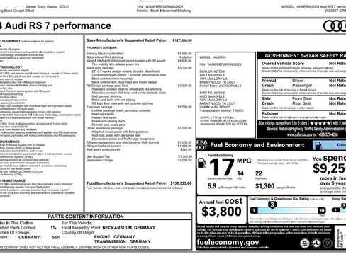Used 2024 Audi RS 7 Performance image 4