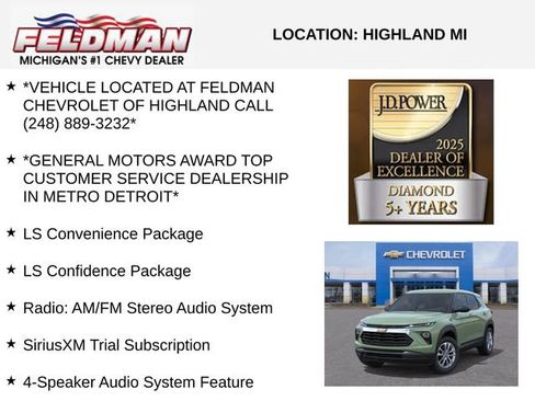 New 2026 Chevrolet TrailBlazer LS w/ LS Convenience Package FWD image 3